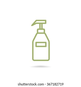 Gel, foam or liquid soap dispenser pump plastic bottle.Vector  i