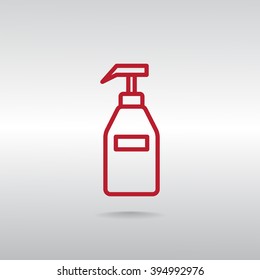 Gel, foam or liquid soap dispenser pump plastic bottle.Vector  i