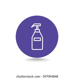 Gel, foam or liquid soap dispenser pump plastic bottle.Vector  i
