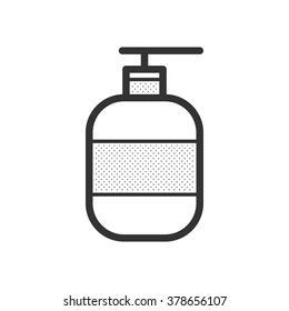 Gel, foam or liquid soap icon