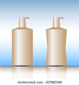 Gel, Foam Or Liquid Soap ,white pump bottle vector