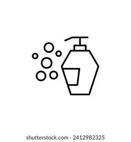 Gel or Foam for Shower Symbol For Apps, Sites, Design 