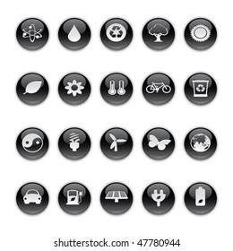 Gel Icon in Black - Ecology Buttons.