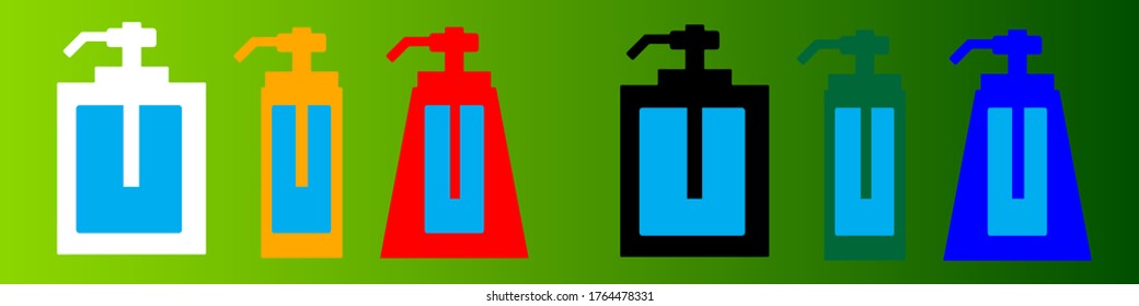 Gel icon or hand lotion,Vector illustration.