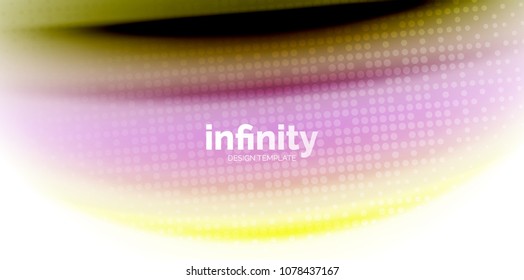 Flujos de gelatina fluyendo colores de estilo arcoiris líquido, fondo abstracto de olas, diseño moderno minimalista de color. Ilustración del vector