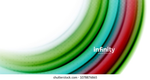 Gel jelly fluid flowing liquid rainbow style colours, wave abstract background, modern minimal colorful design. Vector illustration