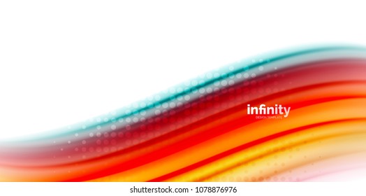 Gel jelly fluid flowing liquid rainbow style colours, wave abstract background, modern minimal colorful design. Vector illustration