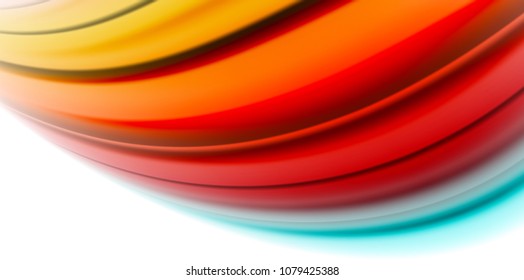 Gel jelly fluid flowing liquid rainbow style colours, wave abstract background, modern minimal colorful design. Vector illustration