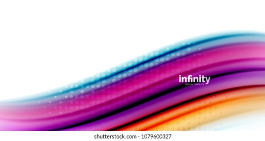 Gel jelly fluid flowing liquid rainbow style colours, wave abstract background, modern minimal colorful design. Vector illustration