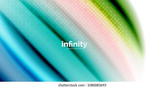 Gel jelly fluid flowing liquid rainbow style colours, wave abstract background, modern minimal colorful design. Vector illustration