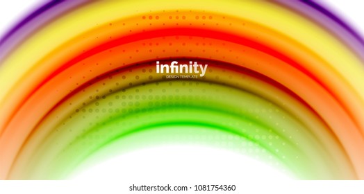 Gel jelly fluid flowing liquid rainbow style colours, wave abstract background, modern minimal colorful design. Vector illustration