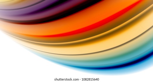 Gel jelly fluid flowing liquid rainbow style colours, wave abstract background, modern minimal colorful design. Vector illustration