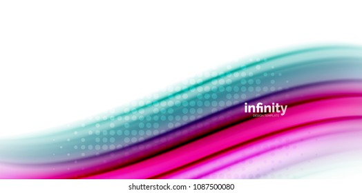 Gel jelly fluid flowing liquid rainbow style colours, wave abstract background, modern minimal colorful design. Vector illustration