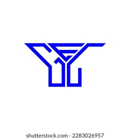 GEL letter logo creative design with vector graphic, GEL simple and modern logo.