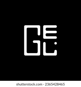 Diseño vectorial de la letra GEL, logotipo GEL simple y moderno. Diseño de alfabetos lujosos GEL  
