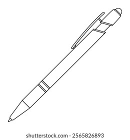 Gel pen [School supplies illustration]