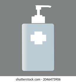 gel sanitizer in a large or small bottle to clean hands