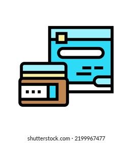 gel scar color icon vector. gel scar sign. isolated symbol illustration