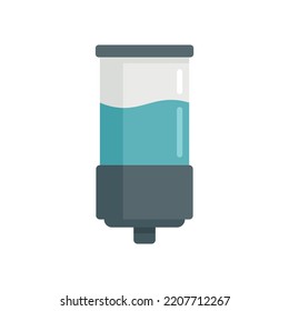 Gel wall dispenser icon. Flat illustration of Gel wall dispenser vector icon isolated on white background