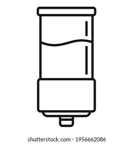 Gel wall dispenser icon. Outline Gel wall dispenser vector icon for web design isolated on white background