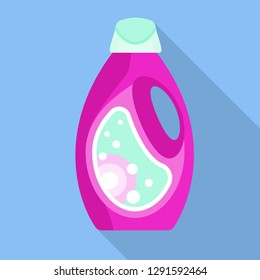 Gel wash bottle icon. Flat illustration of gel wash bottle vector icon for web design
