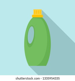 Gel wash bottle icon. Flat illustration of gel wash bottle vector icon for web design