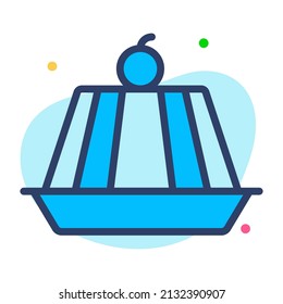 gelatin vector Line Icon. Simple Creative vector Line Icon