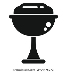 Gelato bowl cup icon simple vector. Shake milk. Ice cream product