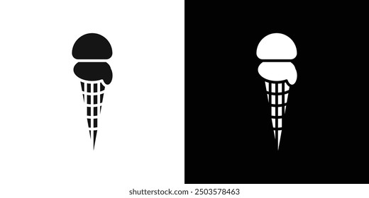 Gelato ice cream icon line art vector