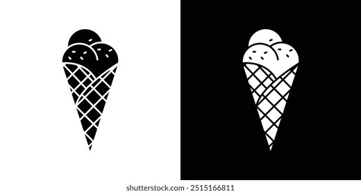 Gelato ice cream icon Outline sign symbol set
