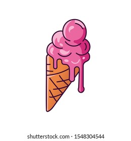 gelato and ice cream logo vector