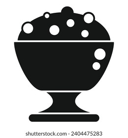 Gelato icon simple vector. Ice cream ball. Summer product