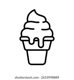 gelato Symbol Vektor Design Vorlage einfach und sauber