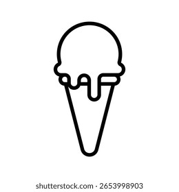 gelato icon vector design template simple and clean