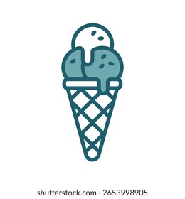 gelato icon vector design template simple and clean