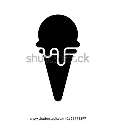 gelato icon vector design template simple and clean