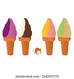 Gelato and penguin