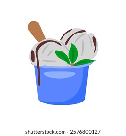 Gelato, Sweets Vector Illustration Isolated