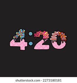 gelato vector número 420 de la alimentación de hierba de la cepa del pastel