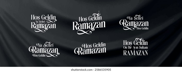 Hoş geldin ya şehri ramazan. 11 ayın sultanı ramazan-ı şerif. Turkish translation: Welcome, oh city of Ramadan. Welcome, the sultan of eleven months, Ramadan.