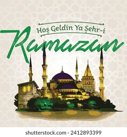 hoş geldin ya şehri ramazan Translate: welcome to the city of ramadan