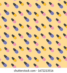 Diseño de nailart Gellak, ilustración, vector sobre fondo blanco.