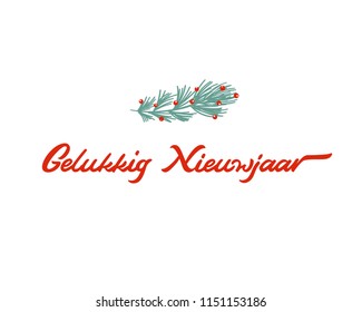 Gelukkig Nieuwjaar_Merry Christmas Dutch lettering