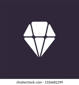 Gem, christal, amethyst, diamont vector logo template