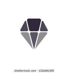 Gem, christal, amethyst, diamont vector logo template