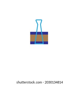 gem clip and board pin minimalist clipart or flat image