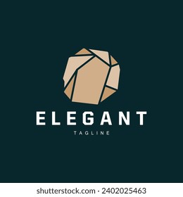 Gem Diamond Template Illustration Gemstone Logo Design Line