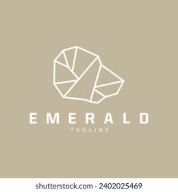 Plantilla de diamantes Gem Ilustración Línea de diseño de logotipo Gemstone