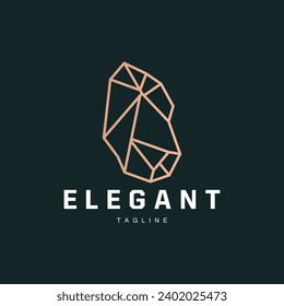 Gem Diamond Template Illustration Gemstone Logo Design Line