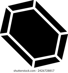 gem glyph icon illustration vector